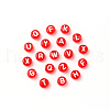 Transparent Red Acrylic Beads TACR-YW0001-08L-3