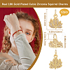 Beebeecraft 12Pcs Brass Micro Pave Cubic Zirconia Charms ZIRC-BBC0002-78-2