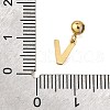 304 Stainless Steel Rhinstone Pendant STAS-H202-50G-V-3