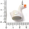 Animal Theme Resin Pendants RESI-S010-04K-3