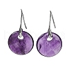 Natural Amethyst Dangle Earrings EJEW-C119-01P-09-2