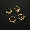 316L Surgical Stainless Steel Micro Pave Clear Cubic Zirconia Nose Rings WG1C8D8-02-3