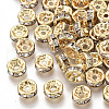 Brass Cubic Zirconia Beads X-KK-T055-024G-NF-1