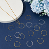 WADORN 120Pcs 4 Colors Brass Linking Rings FIND-WR0011-51-3