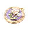 Alloy Enamel Pendants FIND-M060-14B-G02-3