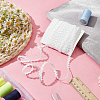 15 Yards Polyester Lace Ribbon OCOR-WH0088-35C-4