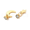 Round Brass Magnetic Clasps with Loops FIND-JF00095-01-3
