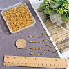 SOFPLATE 100Pcs Steel Ball Chains for Price Tag Chains FIND-SP0002-58G-3