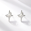 S925 Sterling Silver Star Stud Earrings GP7830-2