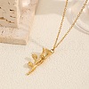 Stainless Steel Pendant Necklaces for Women UV6839-6-1