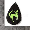 Halloween Imitation Leather Pendants FIND-K017-04D-03-3