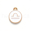 Alloy Enamel Pendants X-ENAM-S124-01A-04K-2