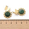 Natural African Jade Faceted Sun Pendants STAS-Z053-01G-3