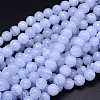 Grade AA Natural Blue Lace Agate Beads Strands G-F222-30-6mm-4