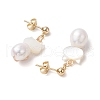 304 Stainless Steel Dangle Stud Earrings EJEW-TA00597-4