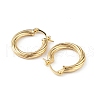 Brass Grooved Ring Hoop Earrings for Women EJEW-L234-087G-2