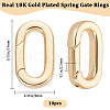 Beebeecraft 10Pcs Brass Spring Gate Rings KK-BBC0015-57G-01-2