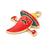 Alloy Enamel Pendants FIND-M060-23H-G-2