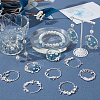 Olycraft Alloy Open Back Bezel Pendants PALLOY-OC0001-65-5