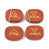 4Pcs 4 Styles Natural Red Jasper Display Decorations G-F786-02D-03-1