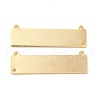 Rack Plating Brass Connector Charms KK-M250-14G-1