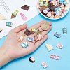 SUNNYCLUE 72Pcs 12 Styles Opaque Resin Cabochons FIND-SC0003-26-3