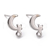 201 Stainless Steel Stud Earring Findings STAS-K241-28P-1