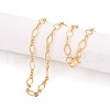 Brass Cable Chains Necklace Making MAK-S072-16A-G-1
