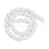 Electroplate Porcelain Imitation Pearl Baroque Beads Strands BSHE-Z009-06-3