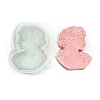 2D Flower Lady Figurine Portrait Embossed Pillar DIY Candle Silicone Molds PW-WG8E4F2-01-1