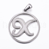 304 Stainless Steel Pendants STAS-K162-077P-1