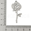 304 Stainless Steel Pendants STAS-V016-07P-3