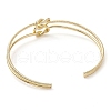 Brass Wire Wrap Knot Cuff Bangles BJEW-D039-38G-3