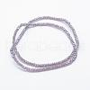 Electroplate Glass Beads Strands EGLA-J144-PL-A02-2