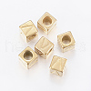 304 Stainless Steel Large Hole Letter European Beads STAS-H428-01G-V-1