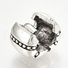Alloy European Style Clasps PDLC-Q001-01-3