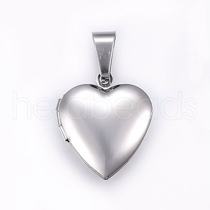 Tarnish Resistant 316 Stainless Steel Locket Pendants STAS-O103-28P-1