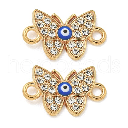 Alloy Blue Enamel Connector Charms ENAM-S003-02E-1