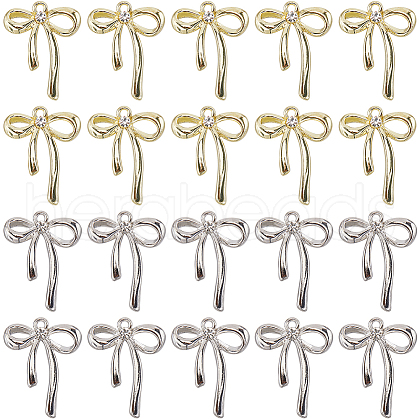 SUNNYCLUE 40Pcs 2 Colors Alloy Pendants FIND-SC0011-55-1