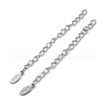 304 & 201 Stainless Steel Curb Chain Extender STAS-B045-02P-1