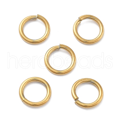 Ion Plating(IP) 304 Stainless Steel Open Jump Rings STAS-M081-02G-01-1
