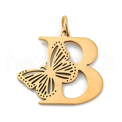 Ion Plating(IP) 201 Stainless Steel Pendants STAS-N103-184G-B-1