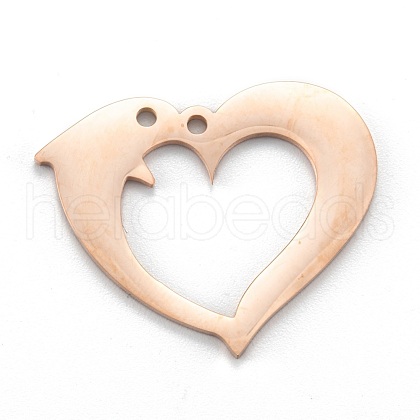 Ion Plating(IP) 304 Stainless Steel Pendants STAS-P280-17RG-1