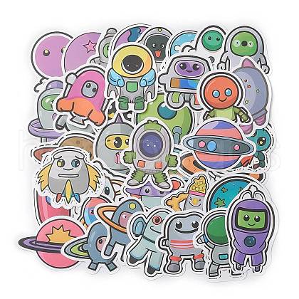 50Pcs Alien PVC Waterproof Cartoon Stickers STIC-D002-01C-1