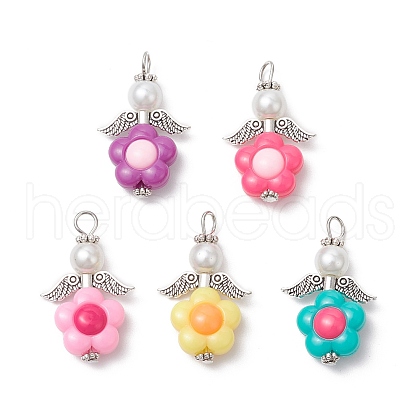 Angel Acrylic Pendants PALLOY-JF03966-01-1