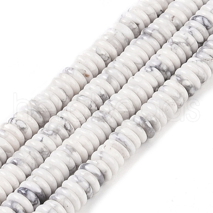 Natural Howlite Beads Strands G-Q159-B04-01-1