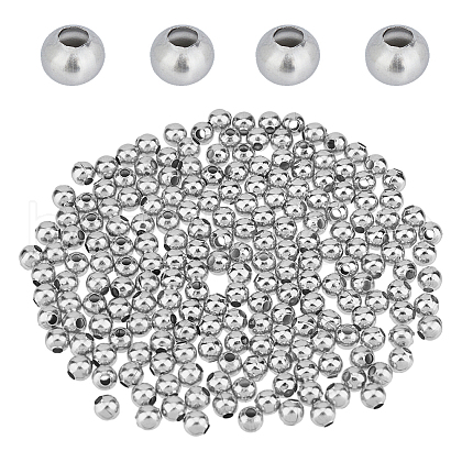DICOSMETIC 304 Stainless Steel Round Seamed Beads STAS-DC0015-81C-1