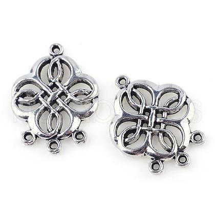 Tibetan Style Alloy Chandelier Components TIBE-Q054-06AS-RS-1