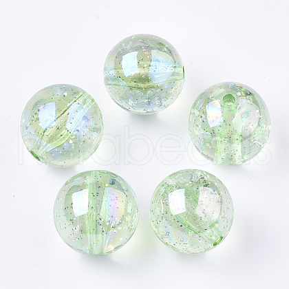 Transparent Acrylic Beads TACR-T006-01A-10-1