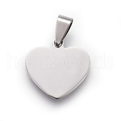 Tarnish Resistant 304 Stainless Steel Stamping Blank Tag Pendants X-STAS-L220-02B-1